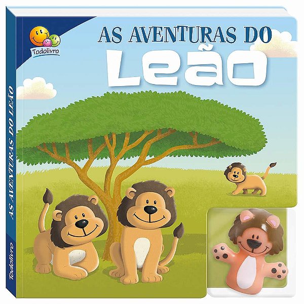 As Aventuras Do Leão - Dedoche-Leia E Brinque - Livro Com Dedoche