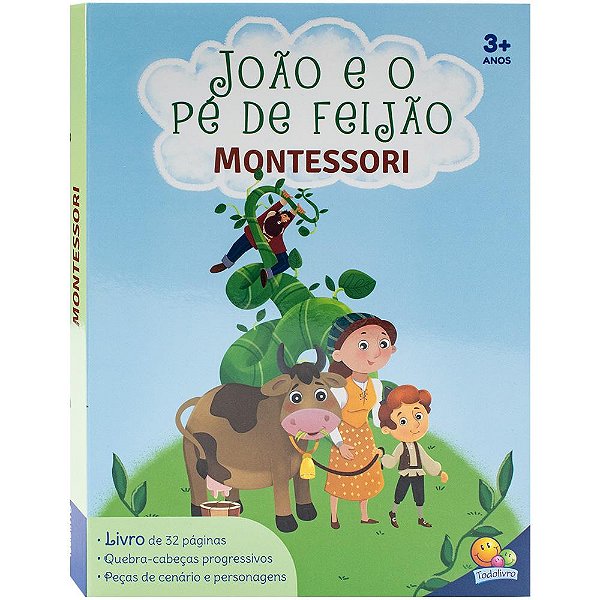 Montessori Clássicos (Livro-Jogo): João E O Pé De Feijão
