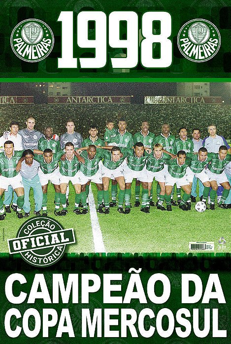 Coleção Oficial Histórica Palmeiras Edição 16 - Pôster Mercosul 1998