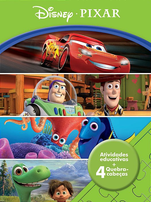 Aprender Brincando – Com 4 Quebra-Cabeças – Disney Pixar