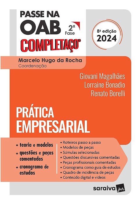 Passe Na Oab 2ª Fase Completaço®: Prática Empresarial - 8ª Edição 2024