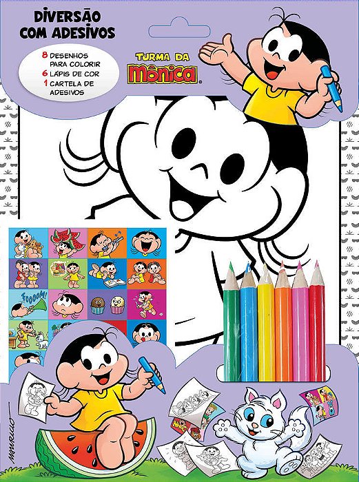 Turma Da Mônica - Diversão Com Adesivos - Magali