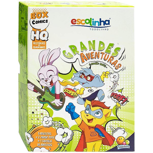 Escolinha Hqbox: Grandes Aventuras E Muito Mais..