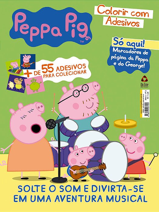 Peppa Pig Colorir Com Adesivos 04