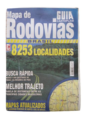 Guia Cartolplam Mapa Rodovias Brasil Capa Pvc