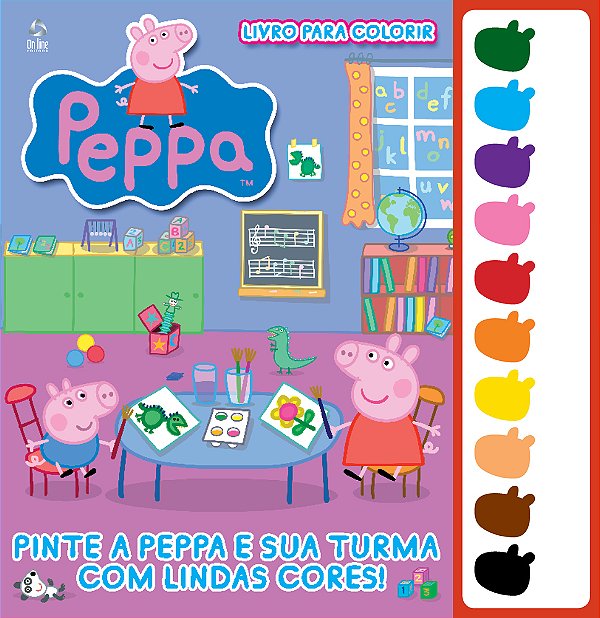 Peppa Pig - Livro Para Colorir Com Aquarela Pinte A Peppa E Sua Turma Com Lindas Cores!