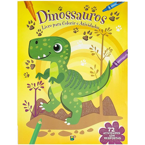 Livro Para Colorir E Atividades: Dinossauros