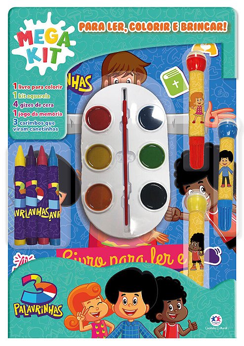 3 Palavrinhas - Ler, Colorir E Brincar