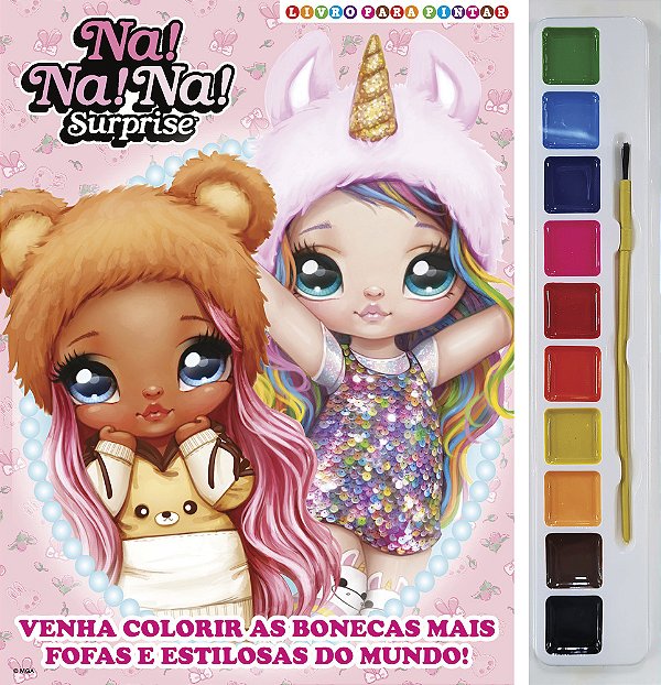 Na! Na! Na! Surprise Livro Para Pintar Com Aquarela