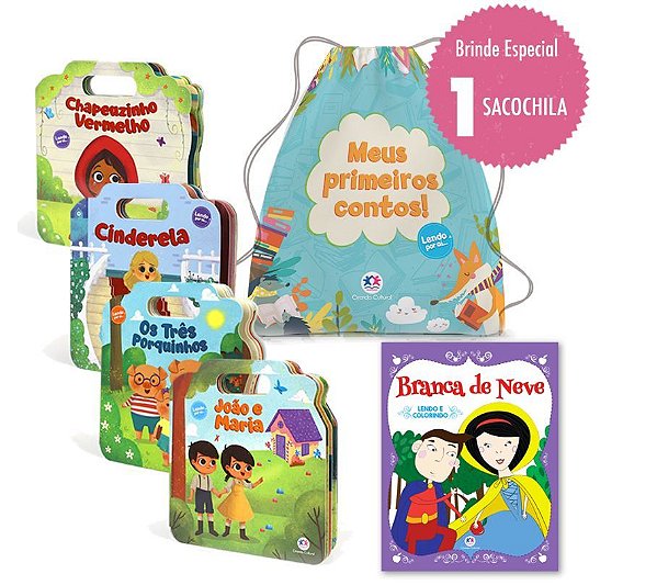 Kit Exclusivo Mochilinha Literária - Lendo Por Aí Contos Clássicos.