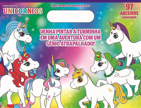 Floresta Encantada Minha Primeira Prancheta De Artes Unicórnios