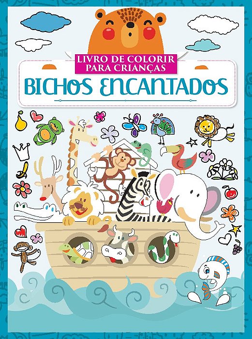 Bichos Encantados - Livro De Colorir Para Criança