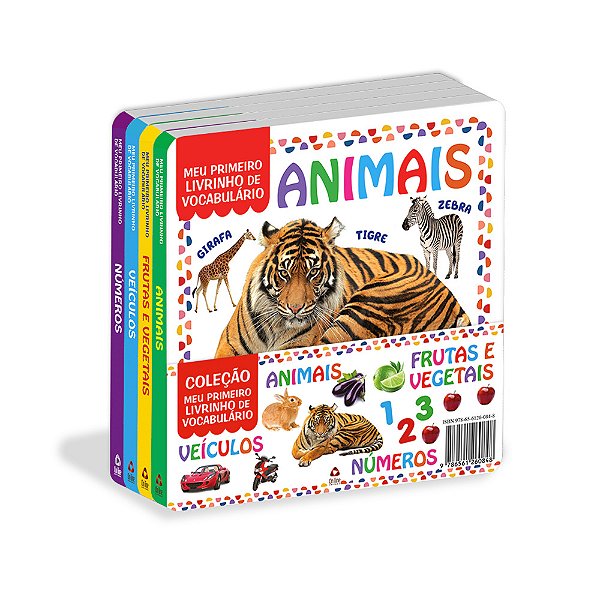 Coleção Meu Primeiro Livrinho De Vocabulário - Kit Com 4 Livrinhos