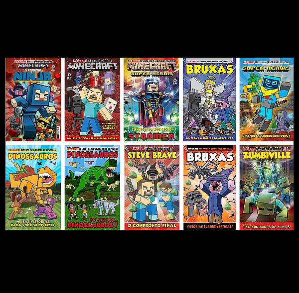 Combo Quadrinhos Pró-Games - Kit Com 10 Quadrinhos