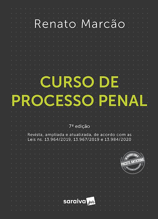 Curso De Processo Penal - 7ª Edição 2021