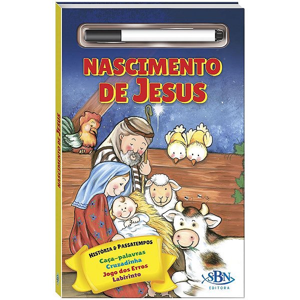História Bíblica E Passatempos-Esc. Apague: Nascimento