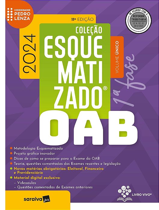 Oab Esquematizado - 1ª Fase - Volume Único - 11ª Edição 2024