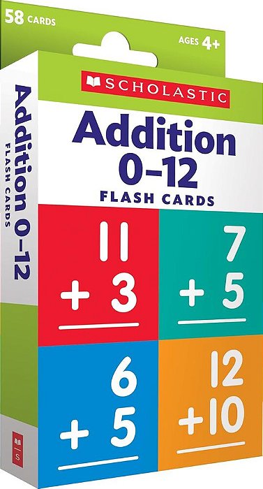 Addition 0-12 - Scholastic Flash Cards