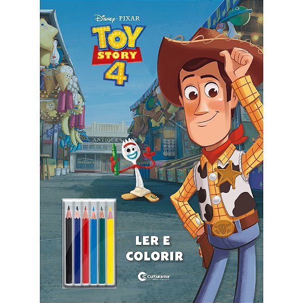 Pop Gigante Ler E Colorir Com Lapis - Toy Story 4