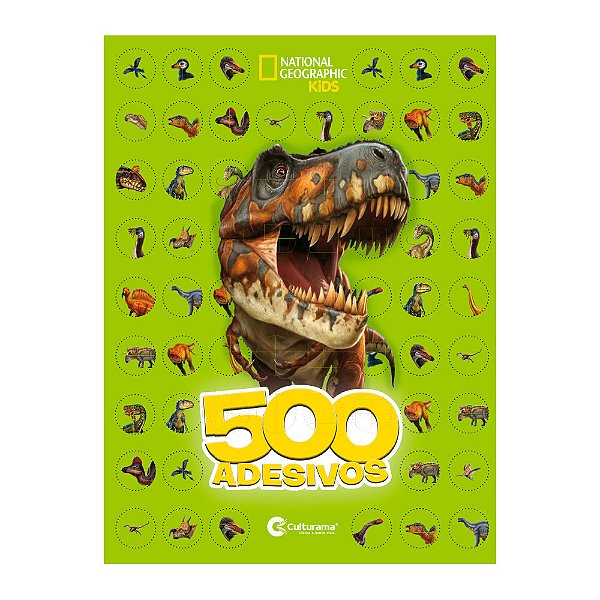 500 Adesivos Dinossauros - Nat Geo