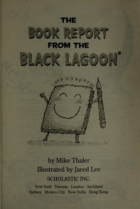 Black Lagoon The Book Report From The Black Lagoon Pb