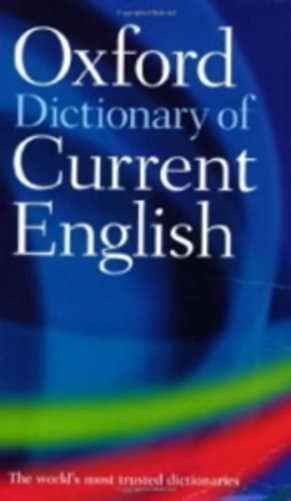 The Oxford Dictionary Of Current English - Fourth Edition..-