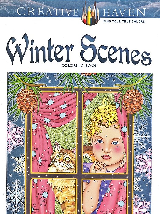 Winter Scenes - Creative Haven Coloring Books-..