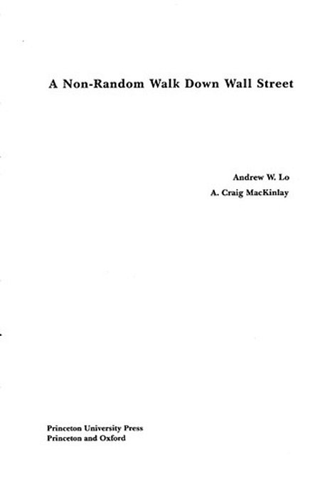 A Non-Random Walk Down Wall Street-..