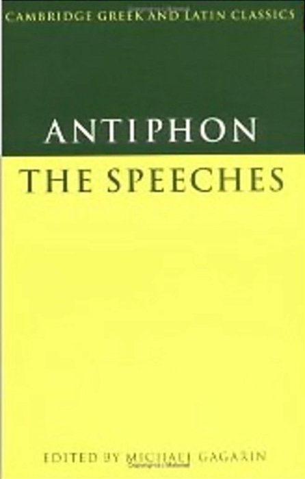 Antiphon - The Speeches - Cambridge Greek And Latin Classics - Paperback-..