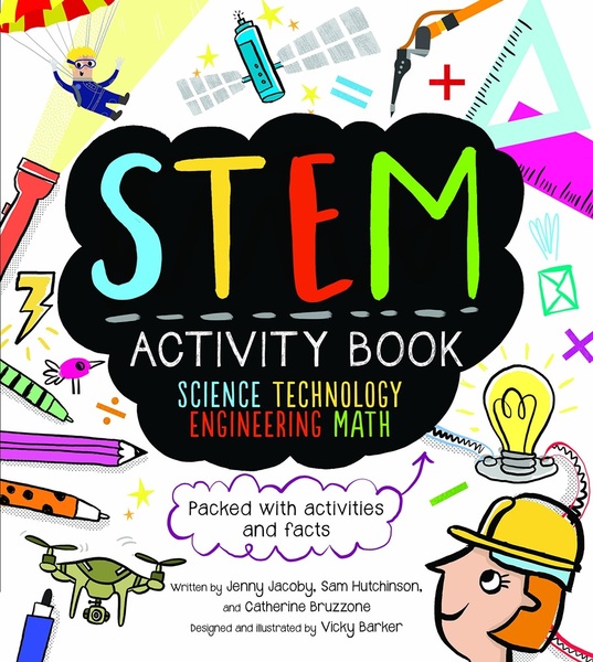 Stem Activity Book - Science Technology Engineering Math - Packed With Activities And Facts-..