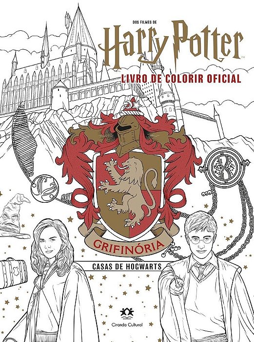 Harry Potter Casas De Hogwarts - Grifinória - Livro De Colorir Oficial