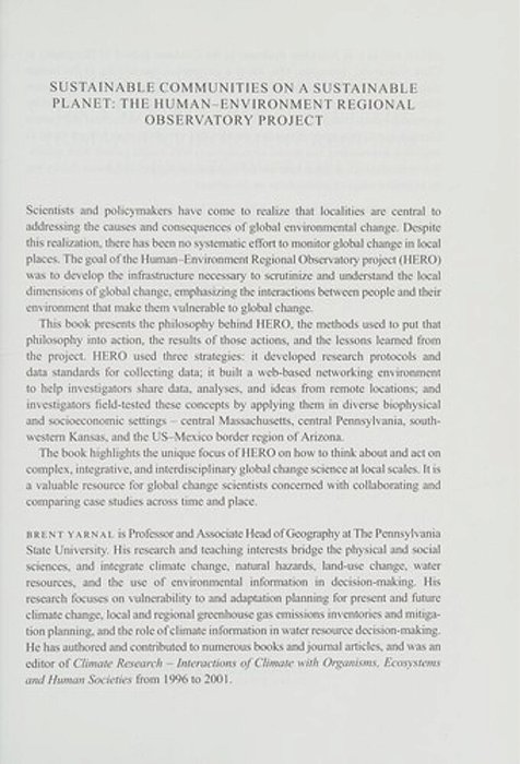 Sustainable Communities On A Sustainable Planet-..