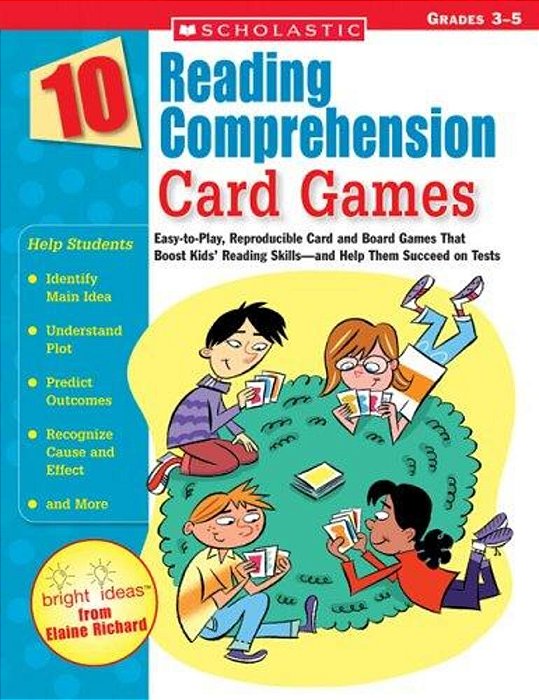 10 Reading Comprehension - Card Games - Grades 3-5-..