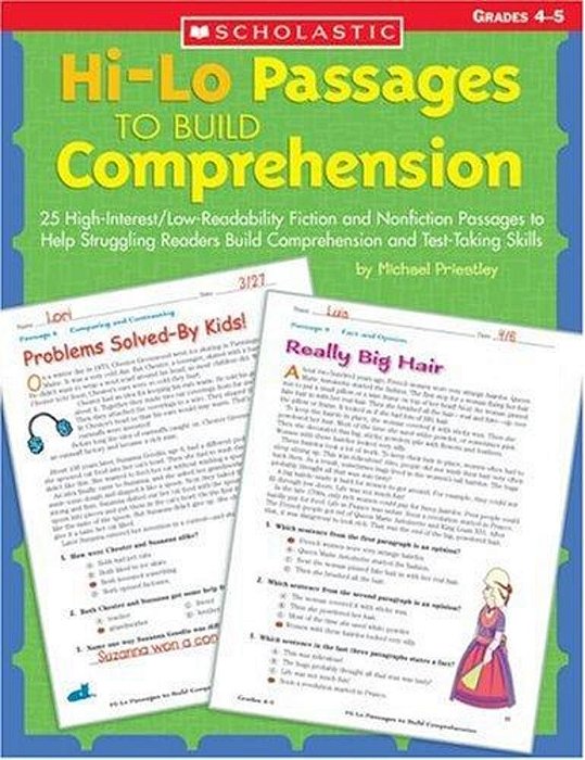 Hi-Lo Passages To Build Comprehension - Grades 5-6-..