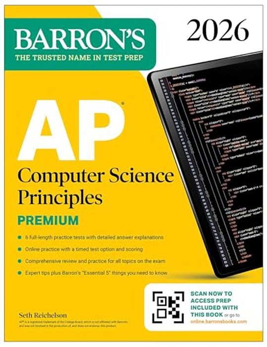 Ap Computer Science Principles Premium, 2026: Prep Book With 6 Practice Tests + Comprehensive Review + Online Practice-..