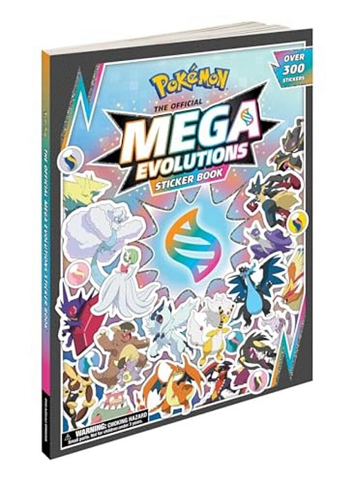 Pokémon The Official Mega Evolutions Sticker Book-..