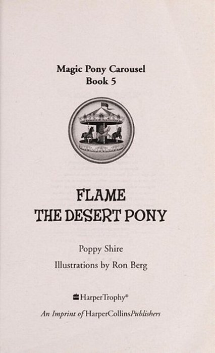 Magic Pony Carousel #5: Flame The Desert Pony-..