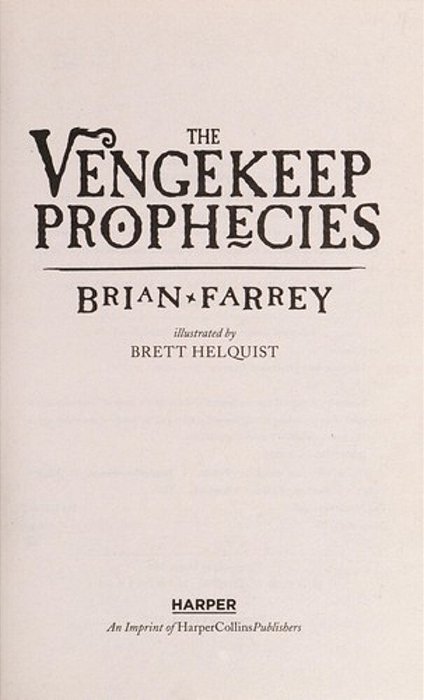 The Vengekeep Prophecies-..