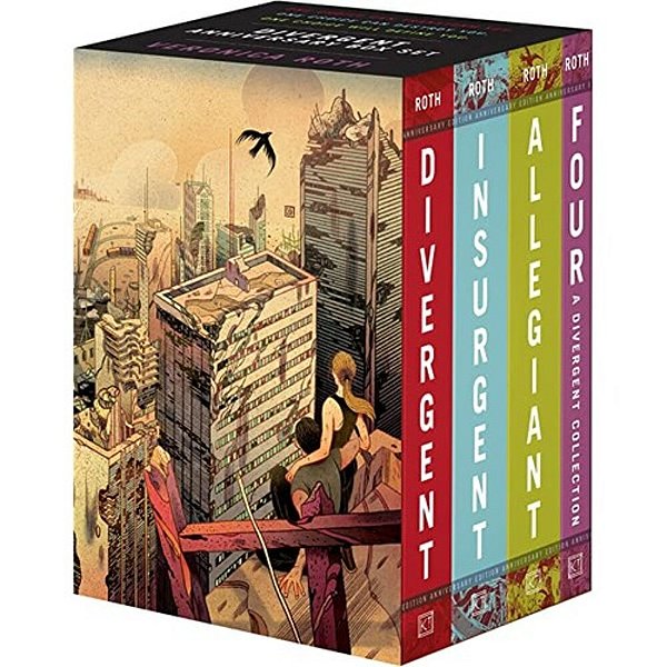 Divergent Anniversary 4-Book Box Set: Divergent, Insurgent, Allegiant, Four-..