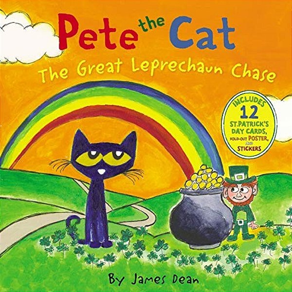 Pete The Cat: The Great Leprechaun Chase: Includes 12 St. Patrick's Day Cards, Fold-Out Poster, And Stickers!-..