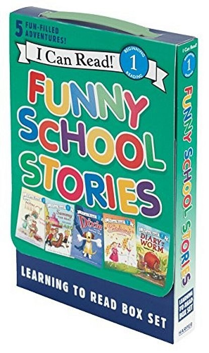 Funny School Stories: Learning To Read Box Set: A Box Of 5 Books For Beginning Readers-..