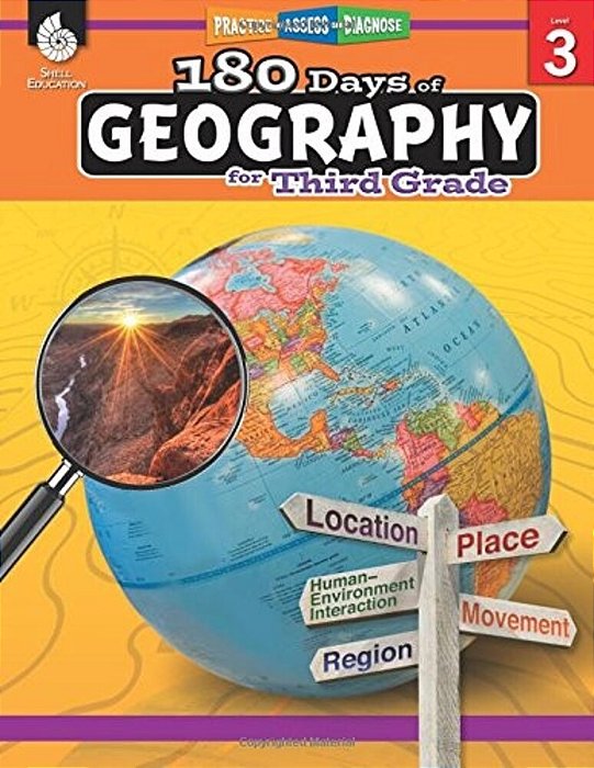 180 Days(tm) Geography For Third Grade: Practice, Assess, Diagnose-..