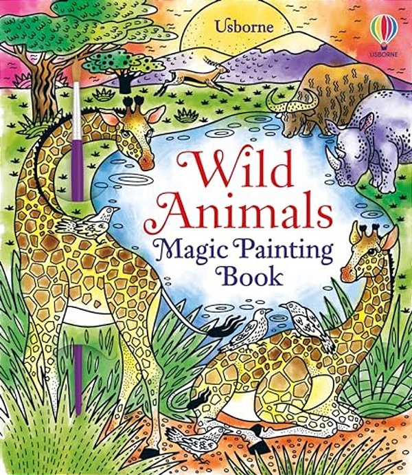Wild Animals Magic Painting Book-..