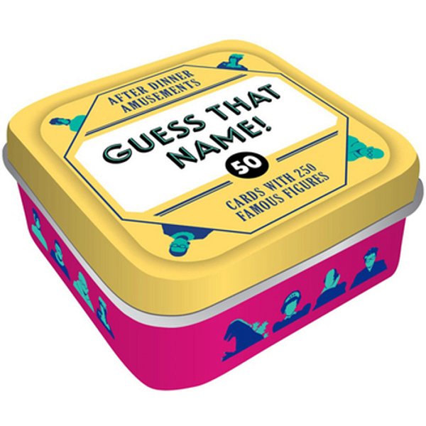 After Dinner Amusements: Guess That Name!: 50 Cards With 250 Famous Figures-..