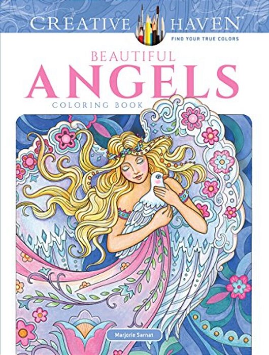 Creative Haven Beautiful Angels Coloring Book-..