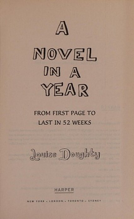 A Novel In A Year-..