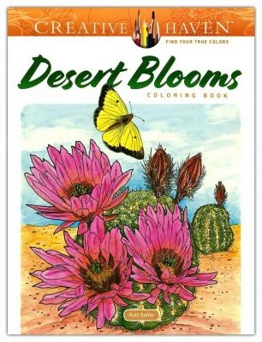 Creative Haven Desert Blooms Coloring Book-..