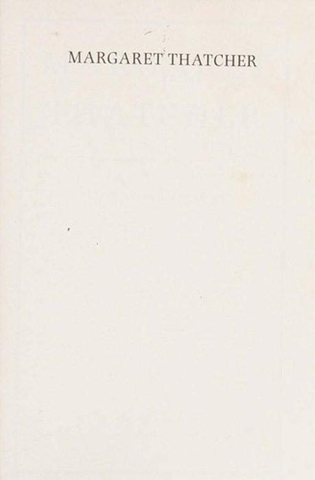 Margaret Thatcher: The Autobiography-..