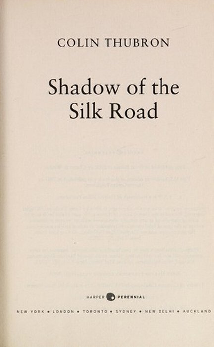 Shadow Of The Silk Road-..