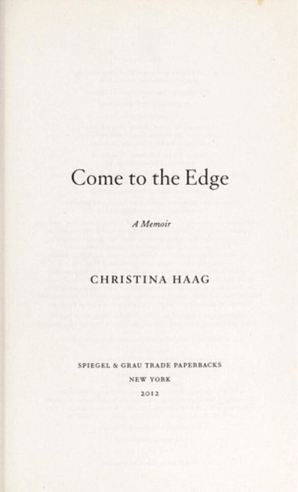 Come To The Edge: A Love Story-..